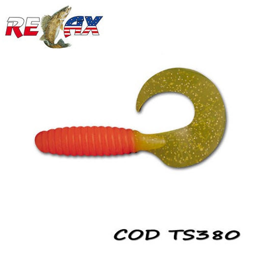 Grub RELAX Twister Standard TS, 9cm, Culoare 380, 4buc/pac