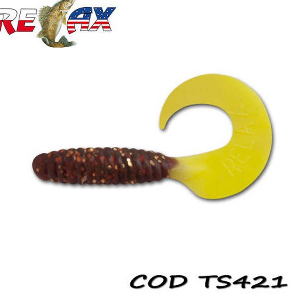 Grub RELAX Twister Standard TS, 9cm, Culoare 421, 4buc/pac