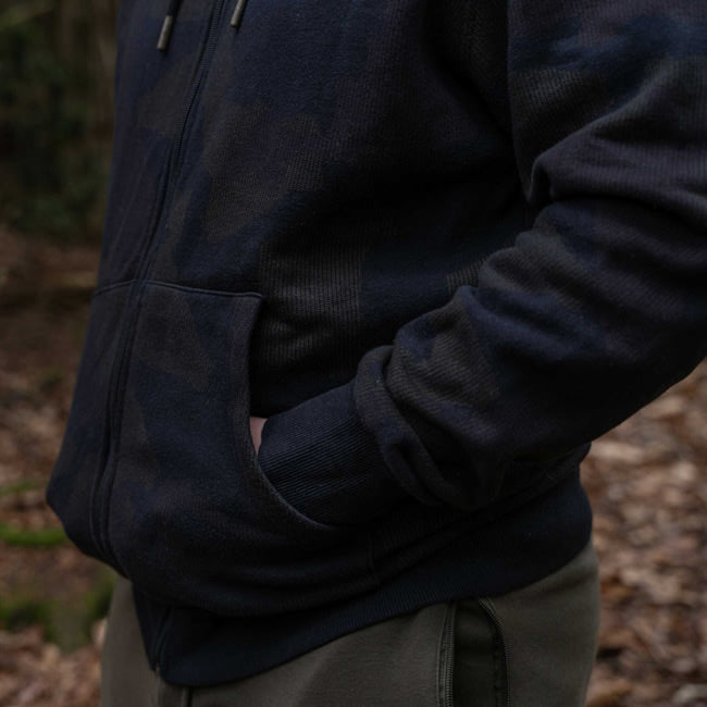 HANORAC AVID CARP DISTORTION CAMO ZIP HOODIE