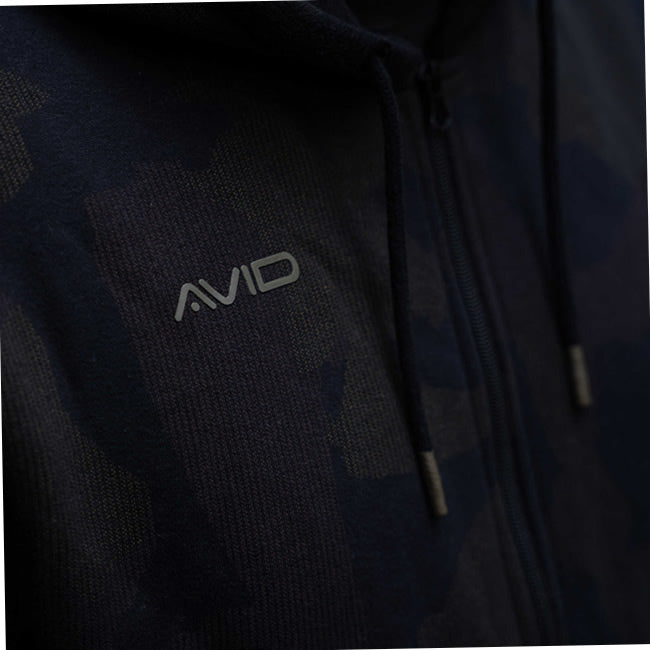 HANORAC AVID CARP DISTORTION CAMO ZIP HOODIE