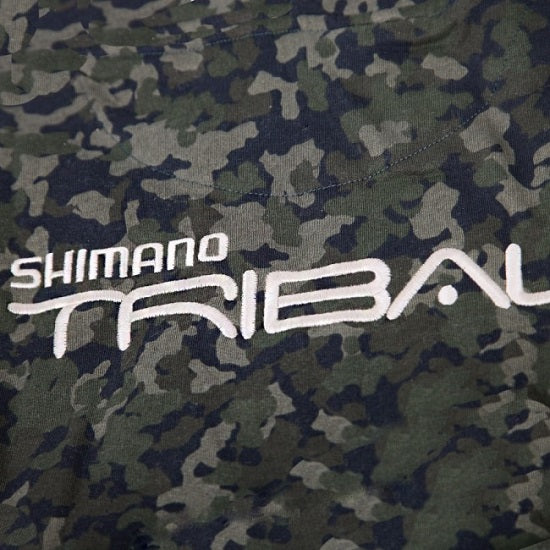 HANORAC CU GLUGA SHIMANO TRIBAL HOODY KHAKI CAMO