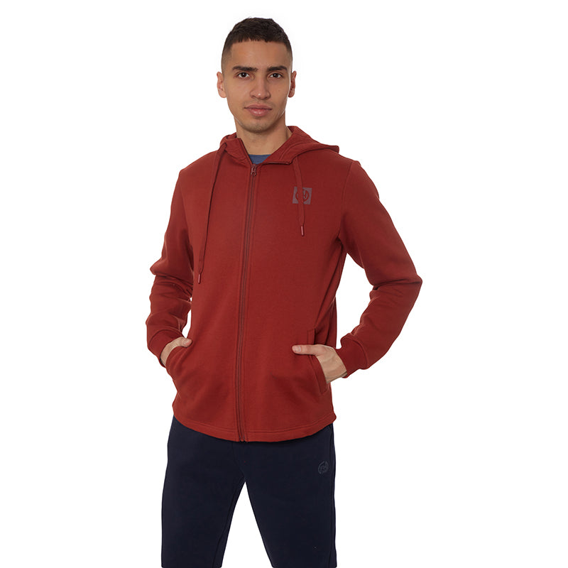 HANORAC FHM Wave Zipped Hoodie Terracotta