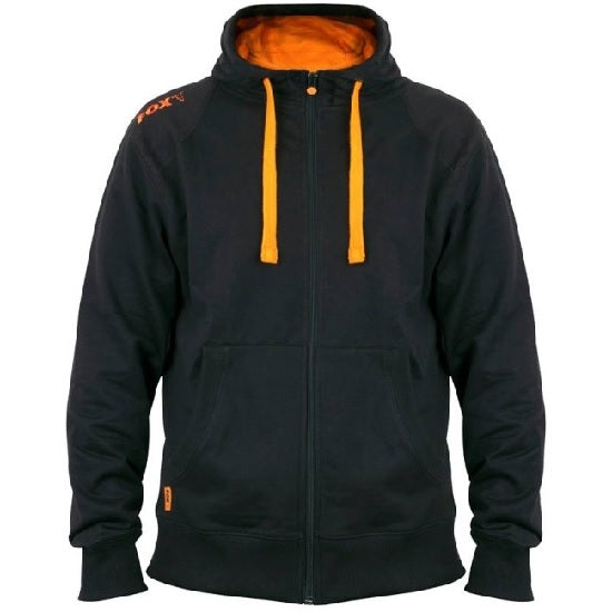 HANORAC FOX BLACK ORANGE CU FERMOAR LIGHTWEAR ZIPPED