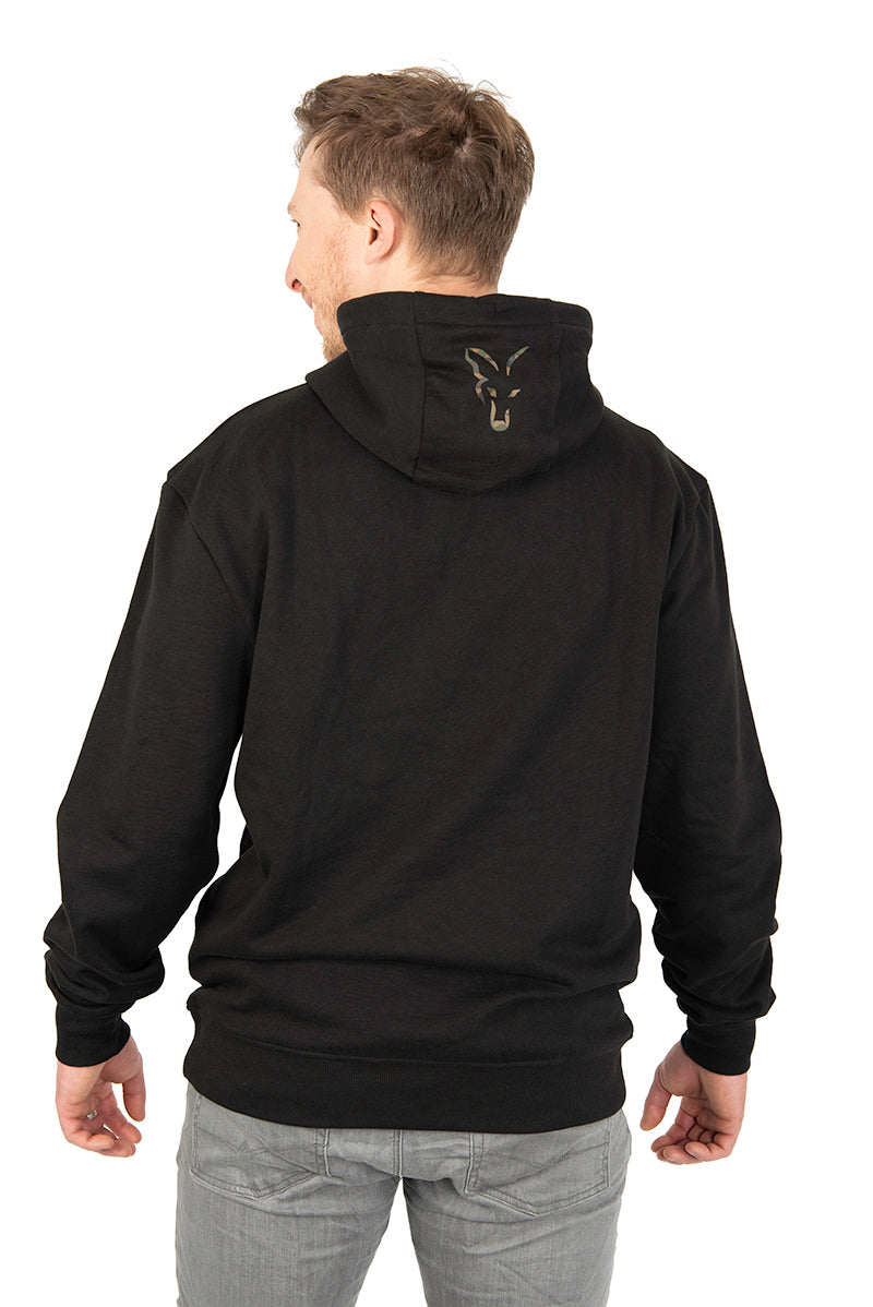 HANORAC FOX LW BLACK/CAMO PRINT PULLOVER HOODY