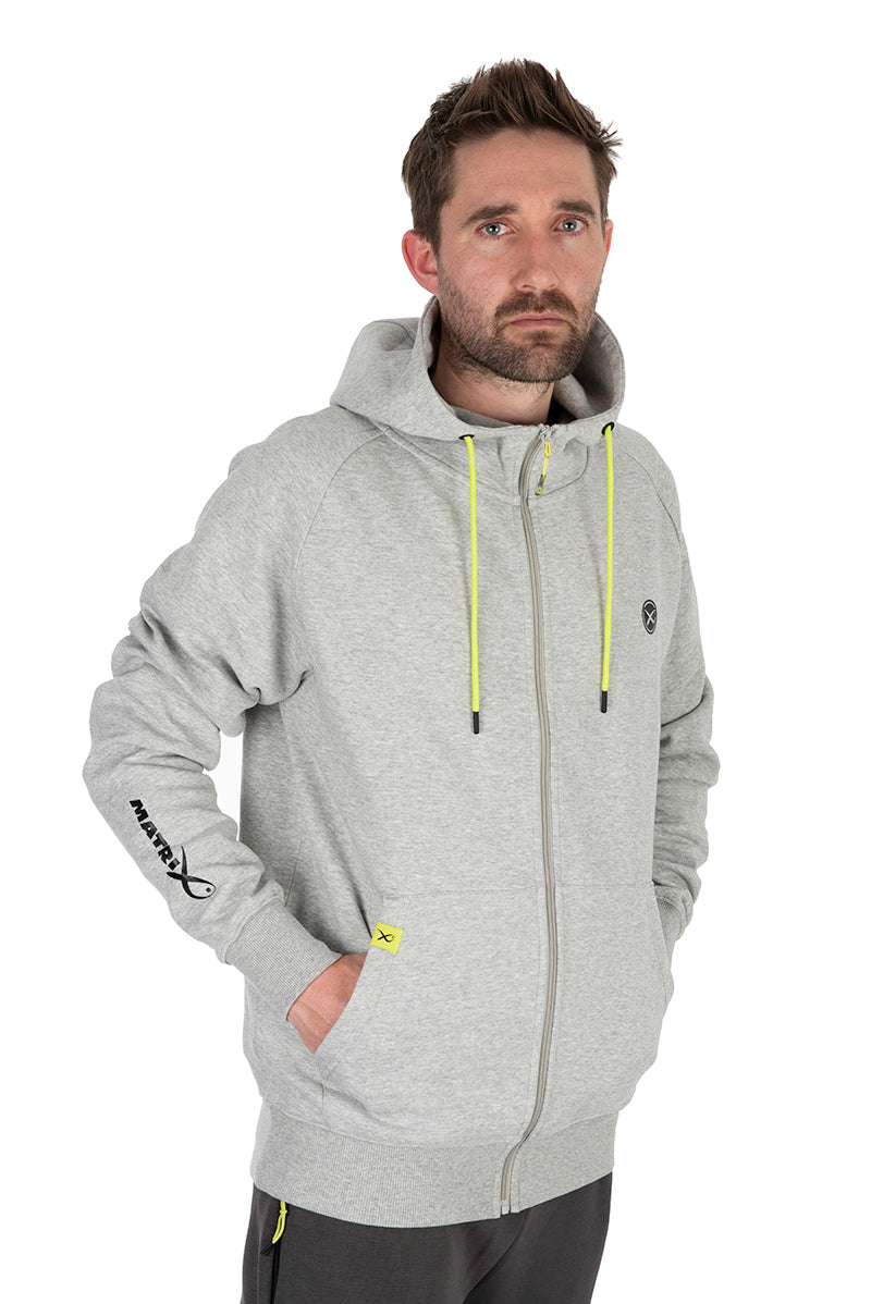 HANORAC MATRIX FULL ZIP HOODY BLACK EDITION GREY/LIME