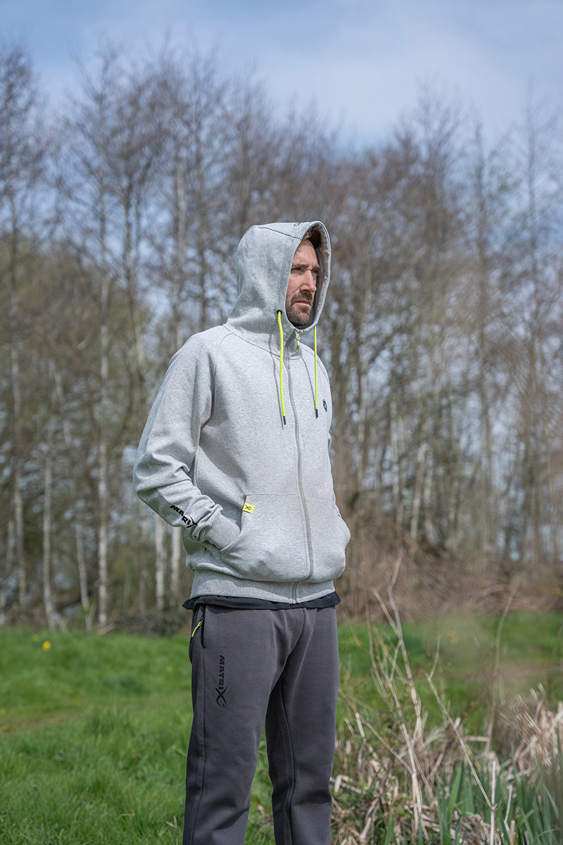 HANORAC MATRIX FULL ZIP HOODY BLACK EDITION GREY/LIME