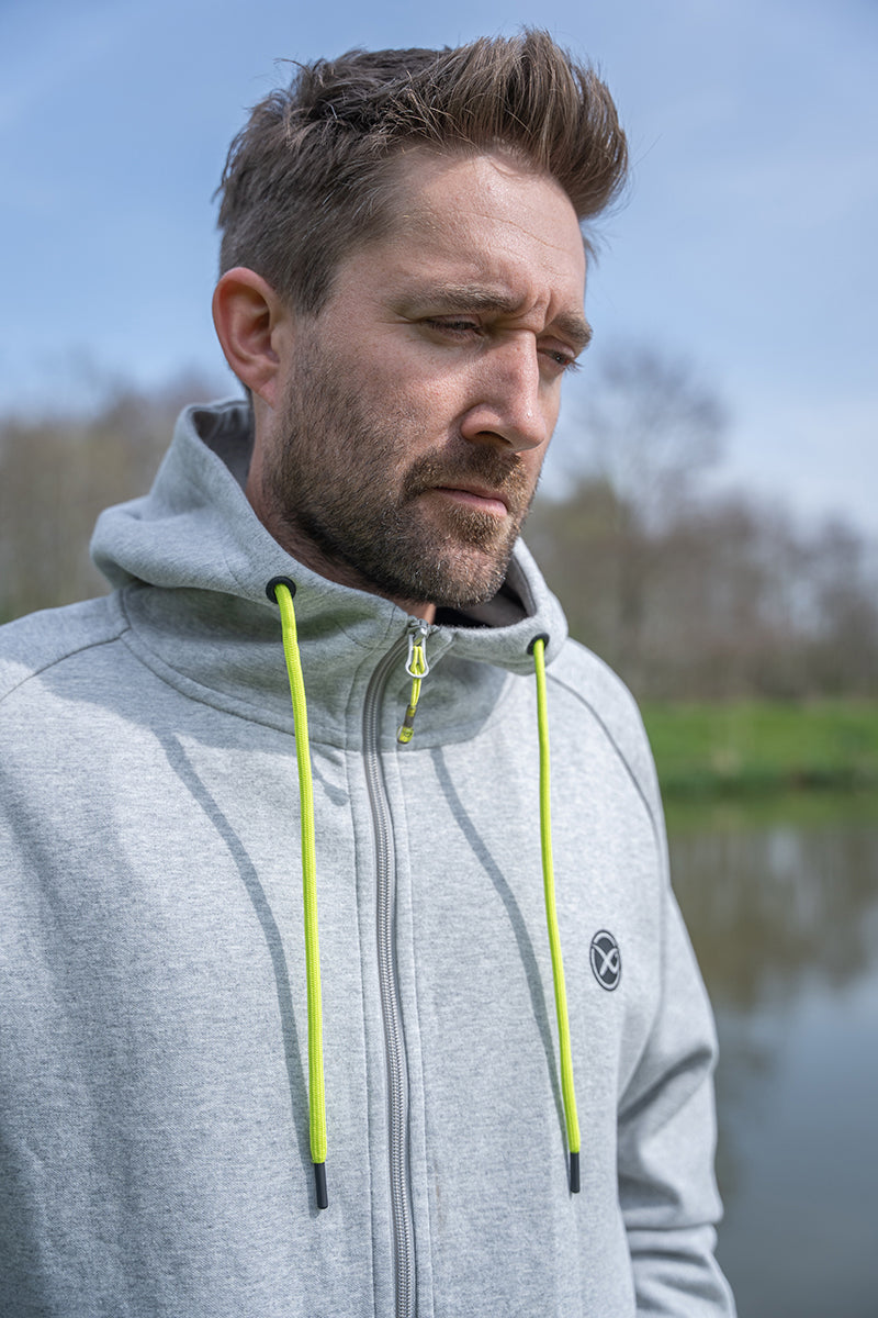 HANORAC MATRIX FULL ZIP HOODY BLACK EDITION GREY/LIME