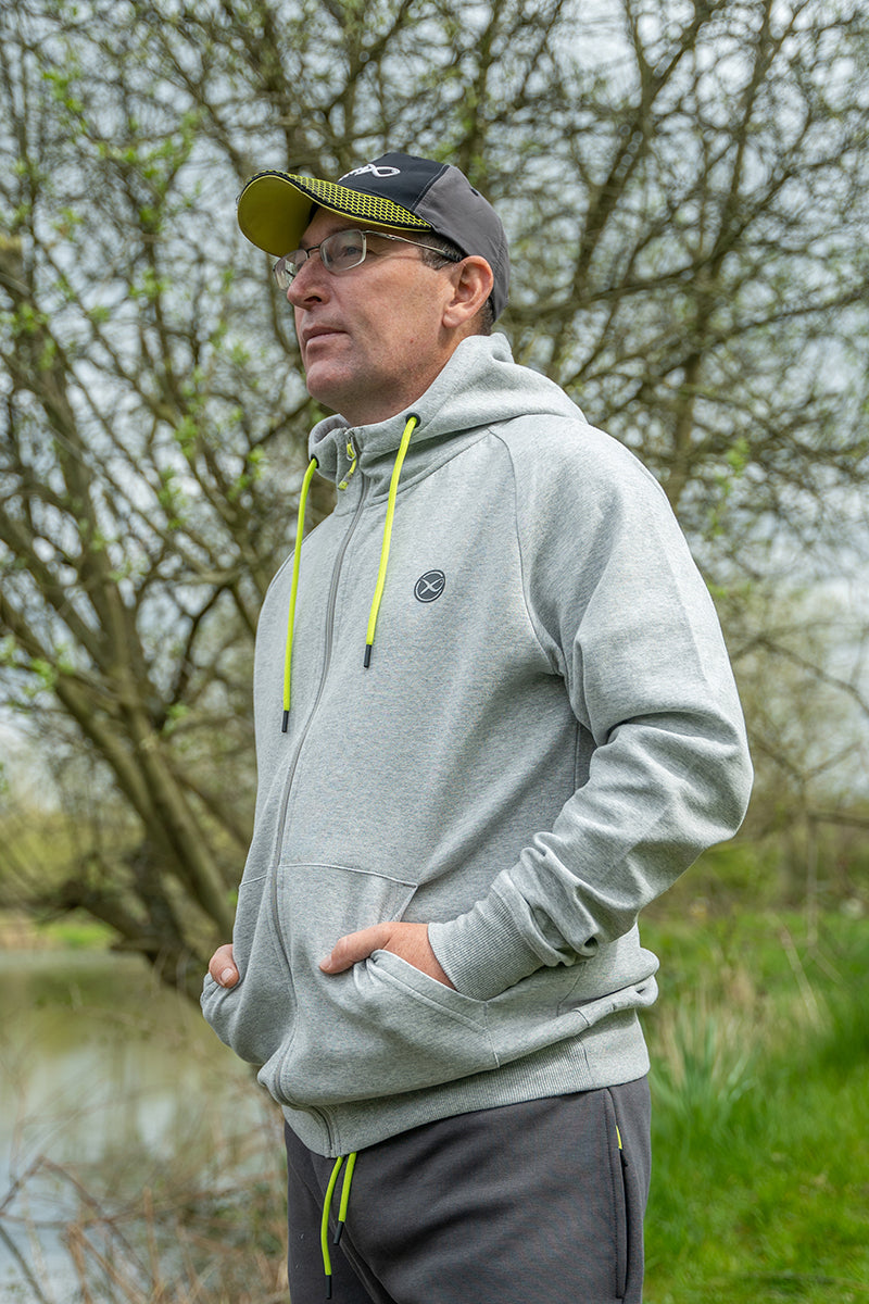 HANORAC MATRIX FULL ZIP HOODY BLACK EDITION GREY/LIME