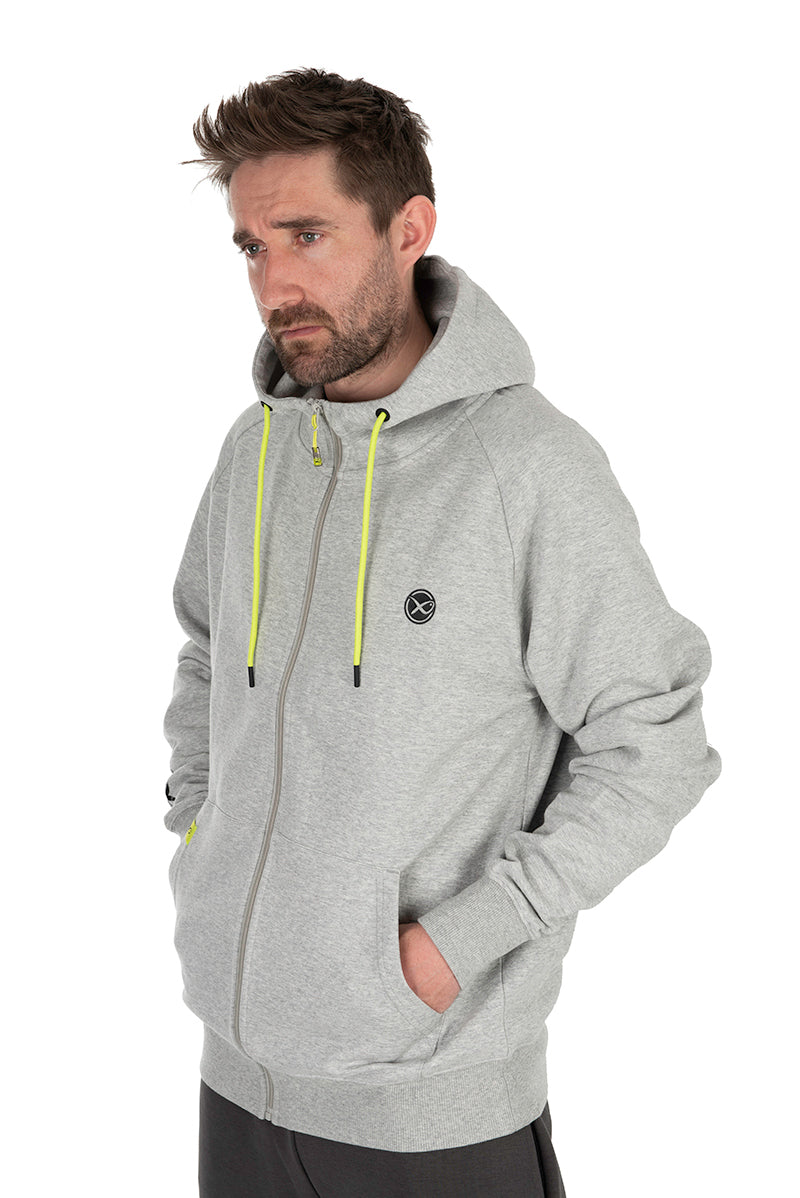 HANORAC MATRIX FULL ZIP HOODY BLACK EDITION GREY/LIME