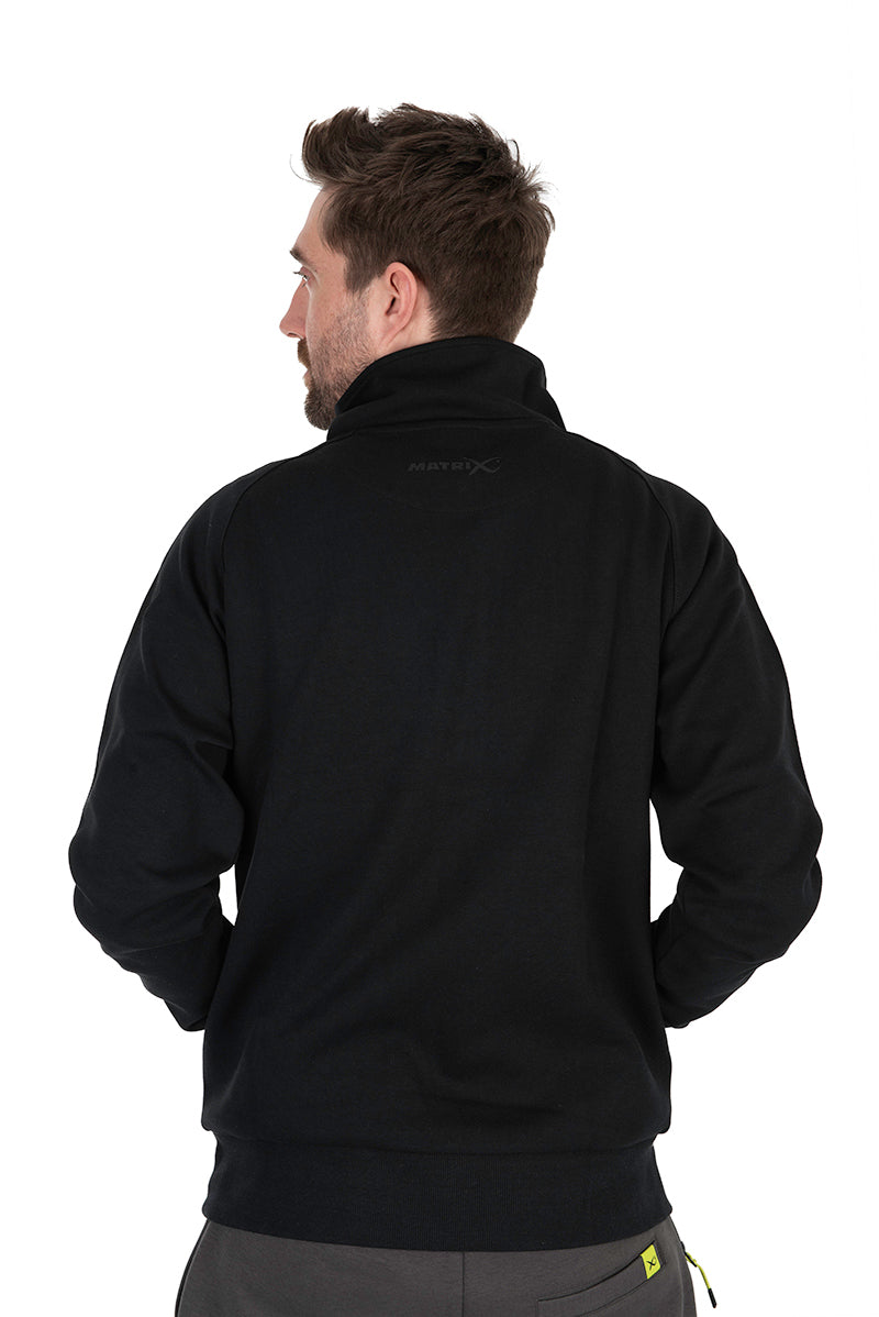 HANORAC MATRIX QUARTER ZIP SWEAT BLACK EDITION BLACK/LIME