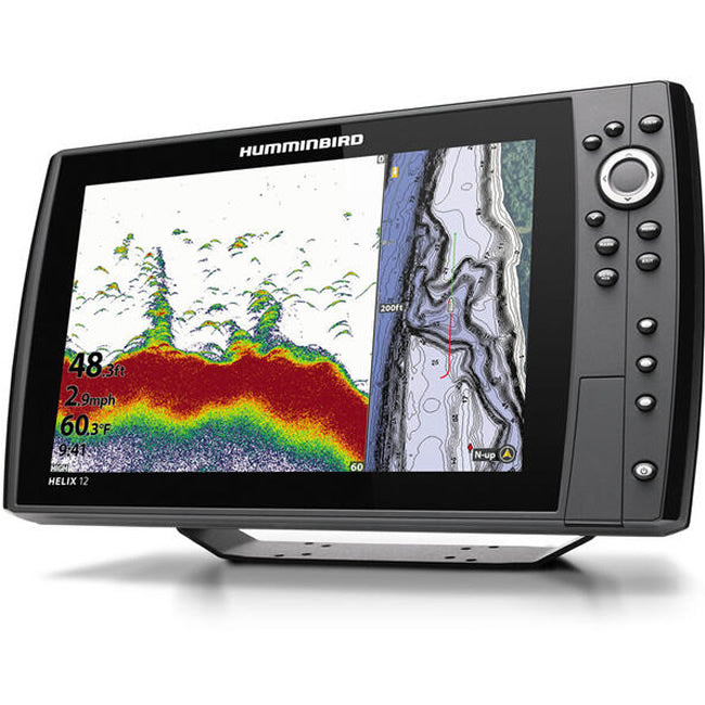  HUMMINBIRD SONAR HELIX 12 CHIRP MEGA DI+, CHIRP 2D, GPS, G4N, W/O TRANSDUCER