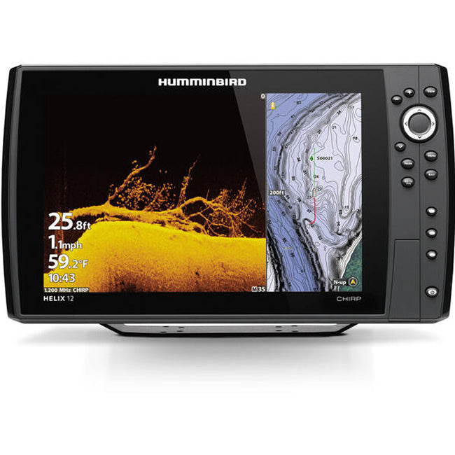  HUMMINBIRD SONAR HELIX 12 CHIRP MEGA SI+, DI+, CHIRP 2D, GPS G4N