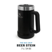 Halba Stanley The Big Grip Beer Stein Matte Black Pebble 0.47L 