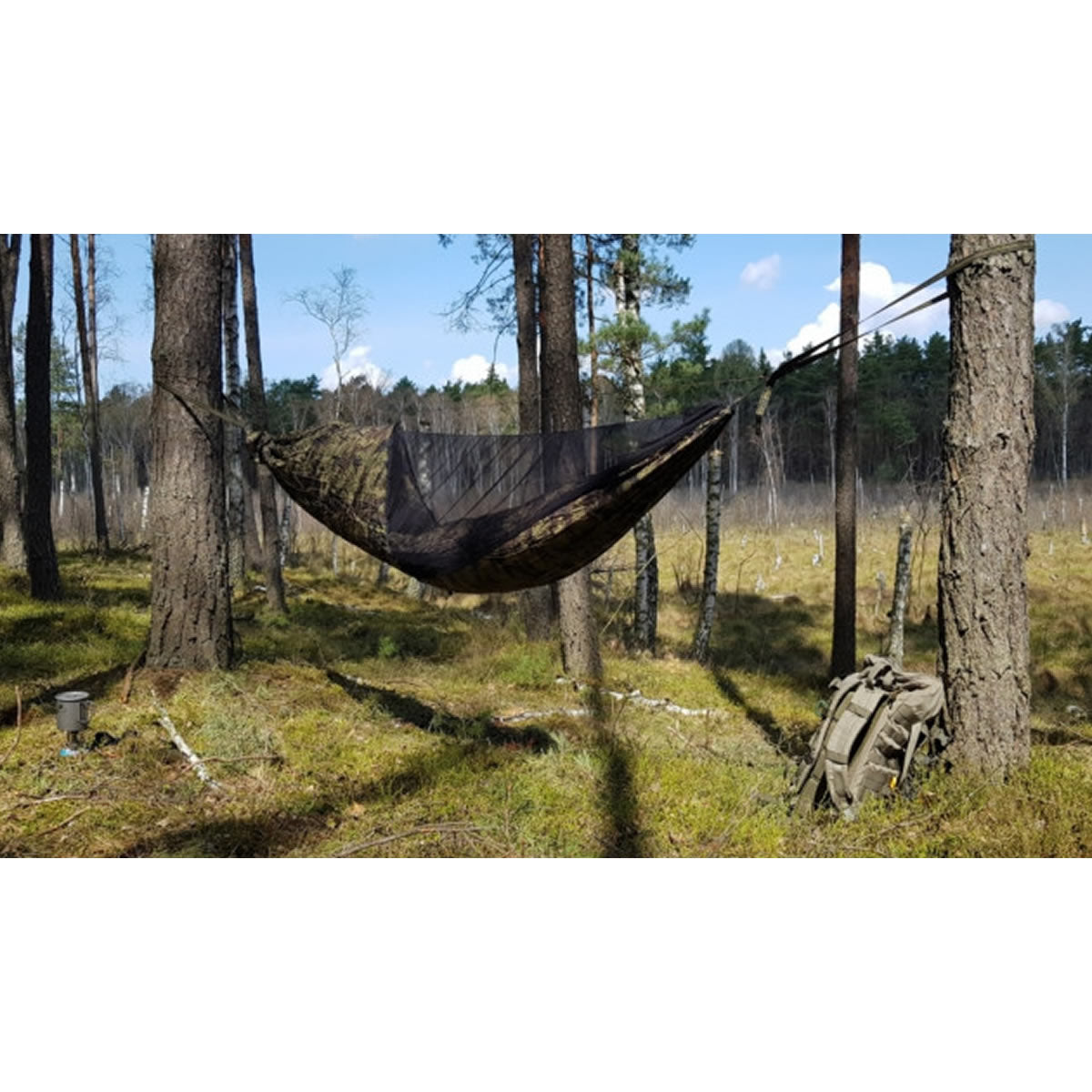 Hamac Bushmen Bushbed Pro Camo, 3x1.45m