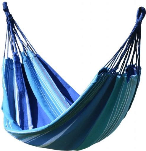 Hamac Cattara Textil, Albastru-Alb, 200x100cm
