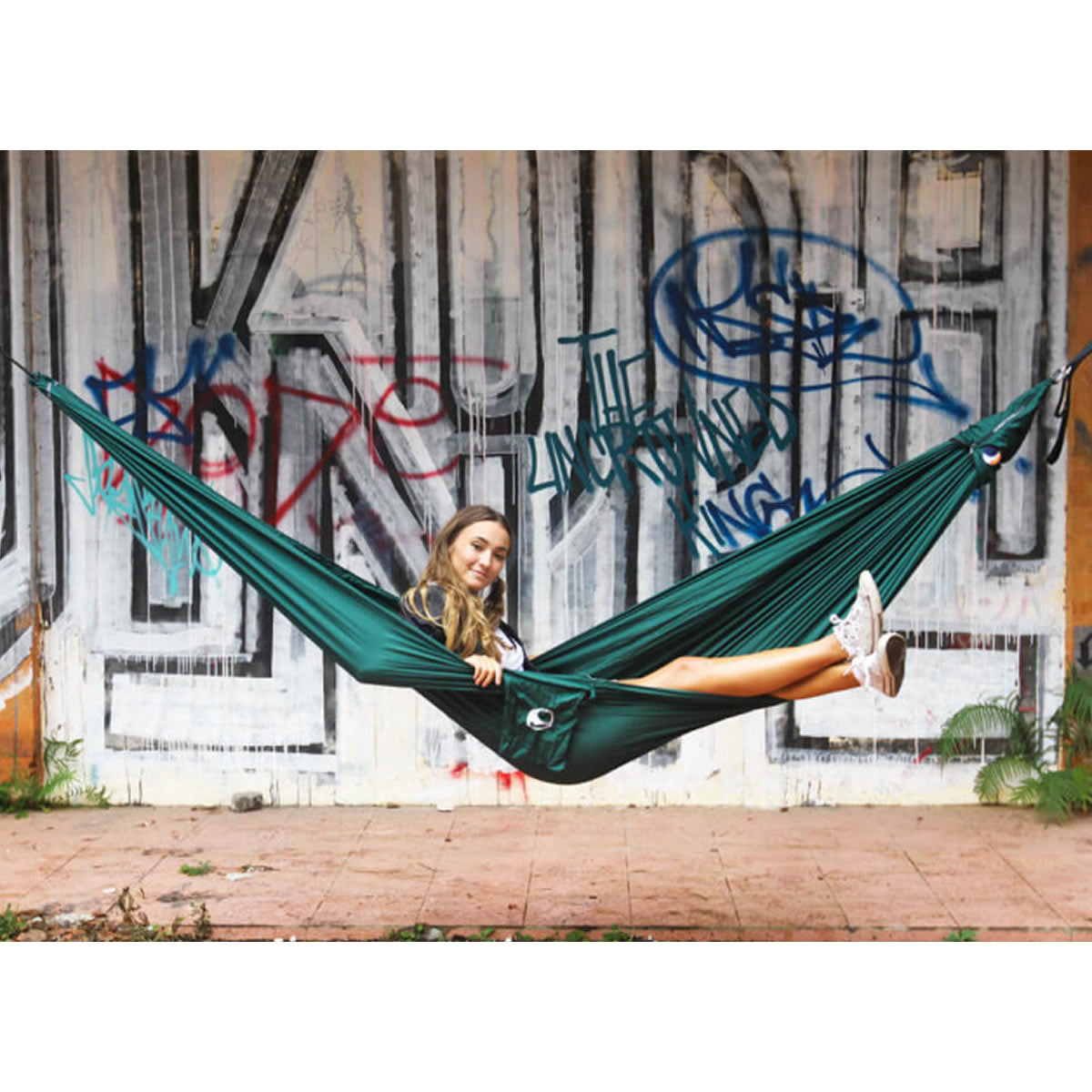 Hamac Ticket to the Moon Compact Forest Green, 320x155cm
