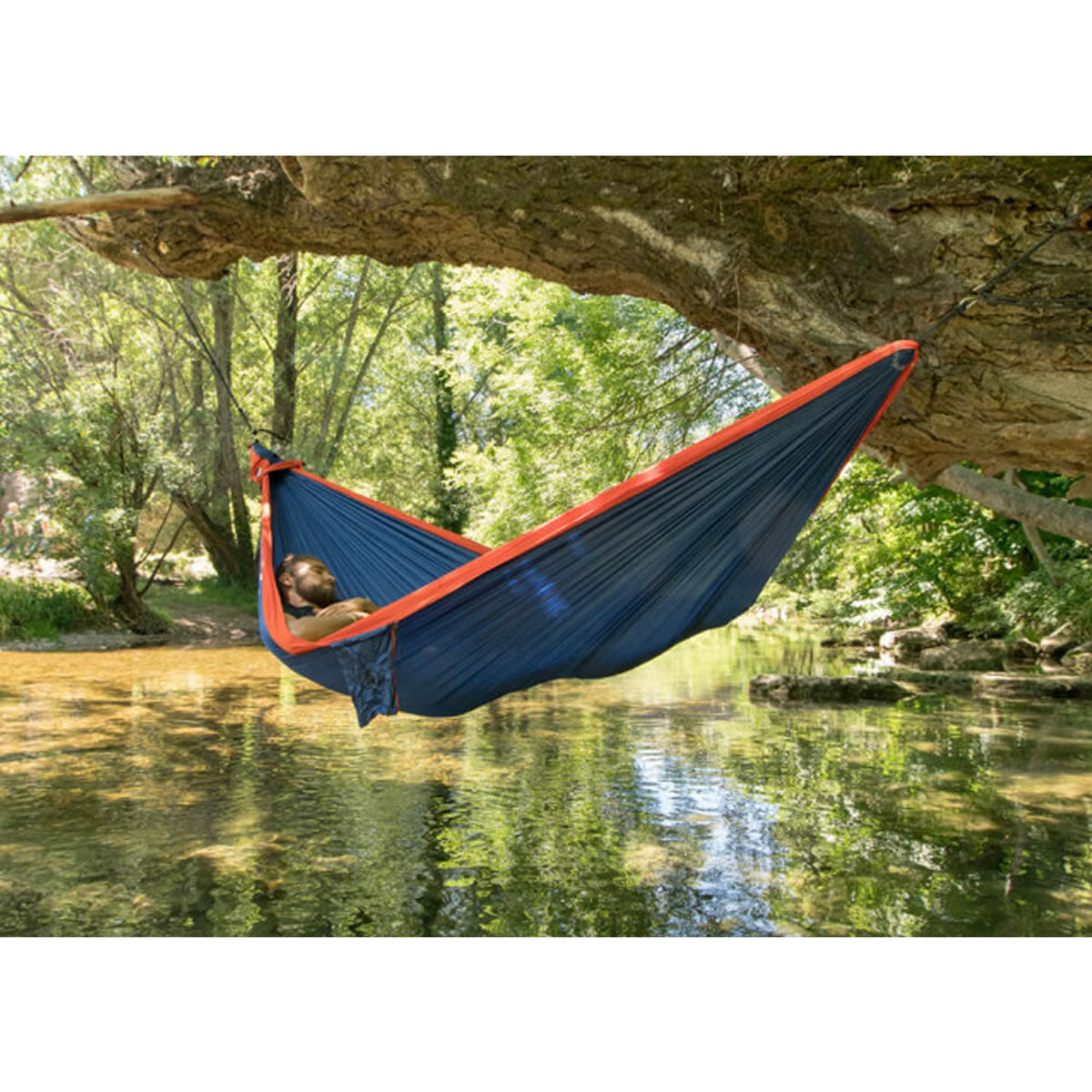 Hamac Ticket to the Moon King Size Royal Blue Orange, 320x230cm