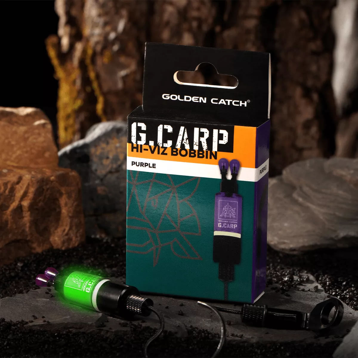 Hanger GOLDEN CATCH G. Carp Hi-Viz Bobbin, Blue