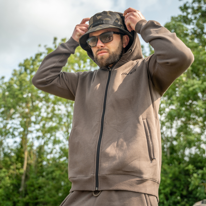 Hanorac AVID Compound Zip Hoodie Brown