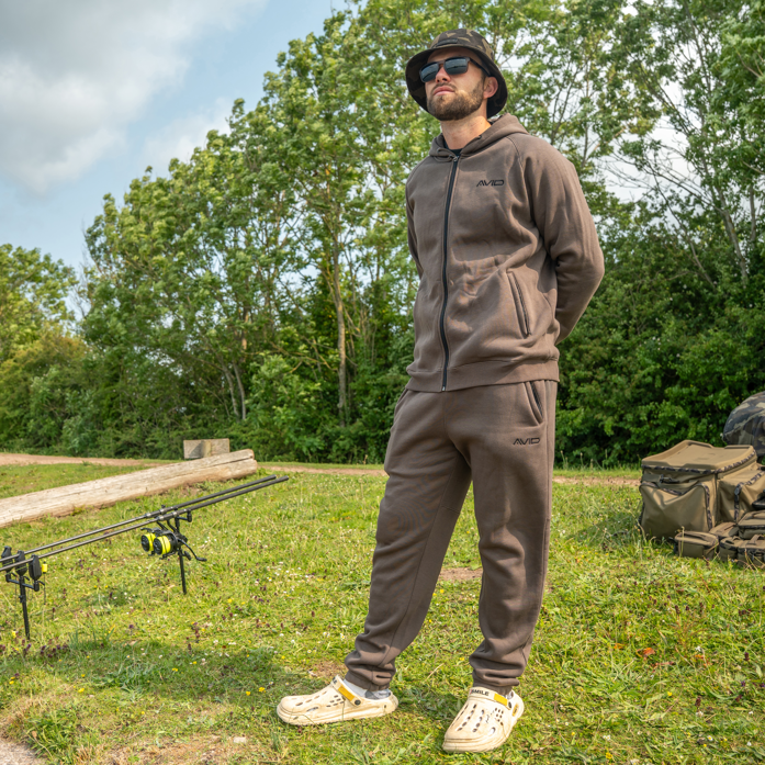 Hanorac AVID Compound Zip Hoodie Brown