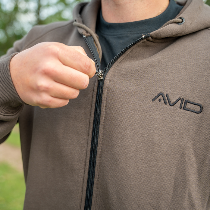 Hanorac AVID Compound Zip Hoodie Brown