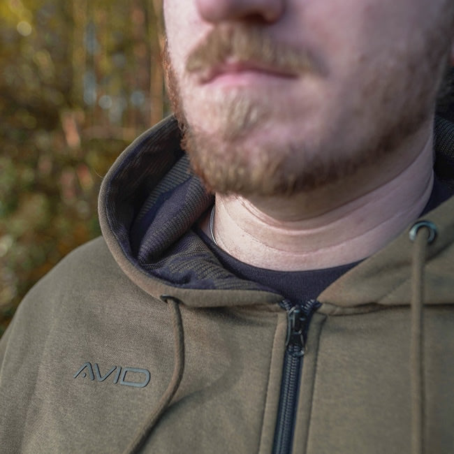 Hanorac Avid Carp Distortion Zip Hoodie