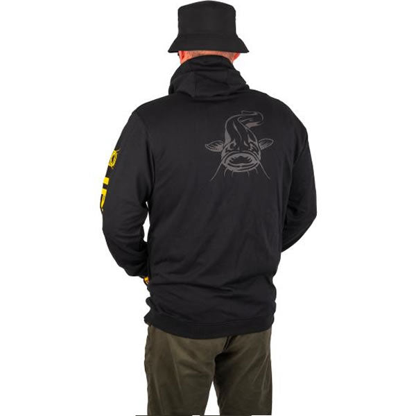 Hanorac BLACK CAT Black Zip Hoody