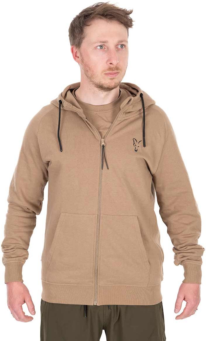 Hanorac FOX Collection LW Zip Hoody Tan Ltd Brown