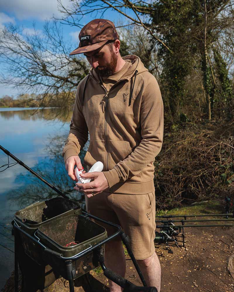 Hanorac FOX Collection LW Zip Hoody Tan Ltd Brown