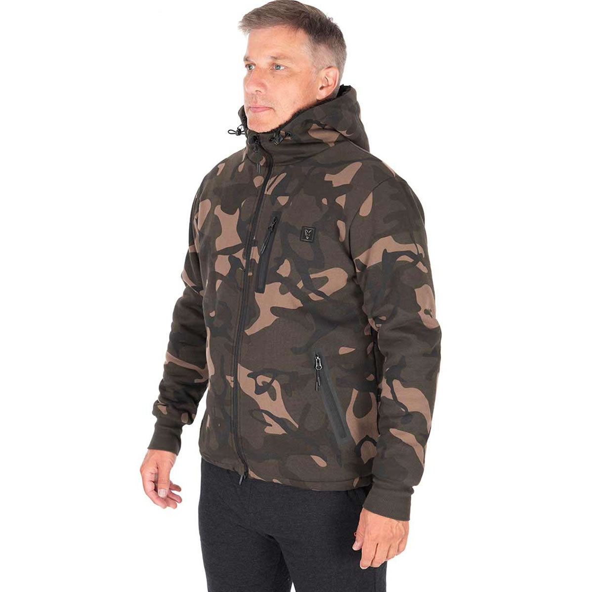 Hanorac FOX Full Zip Prem Sherpa 310 Hoodie, Camo