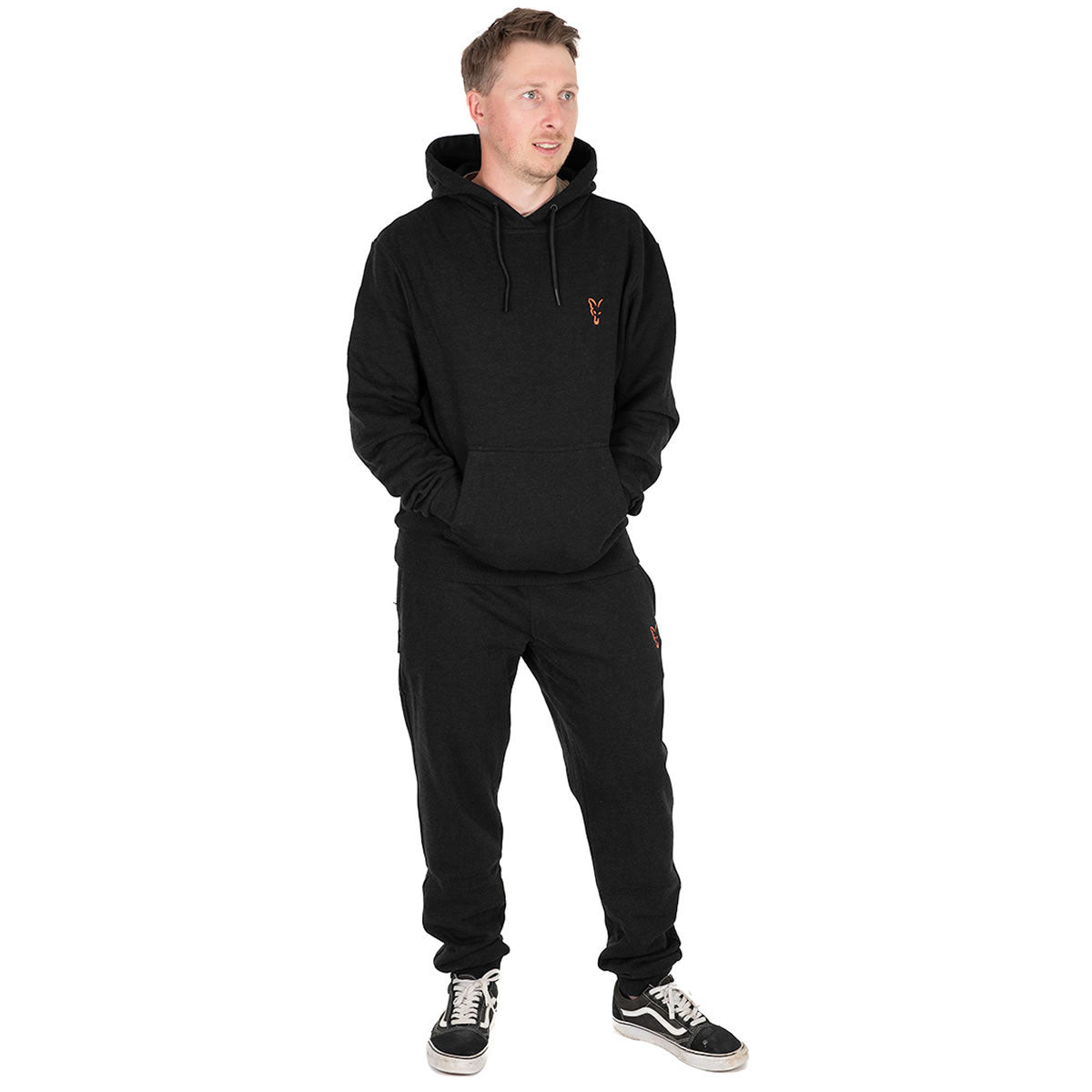 Hanorac Fox Collection Hoody Black &amp; Orange