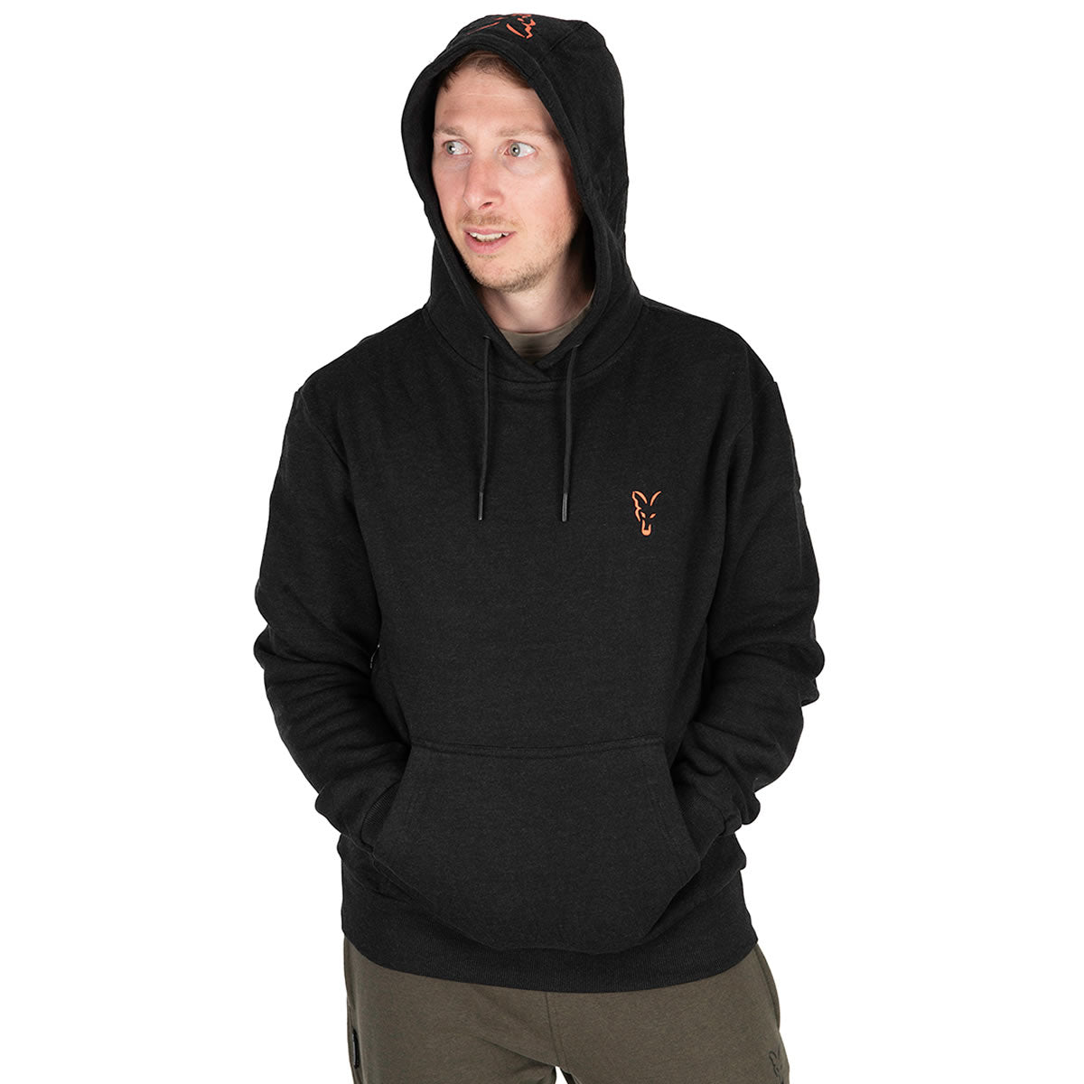 Hanorac Fox Collection Hoody Black &amp; Orange