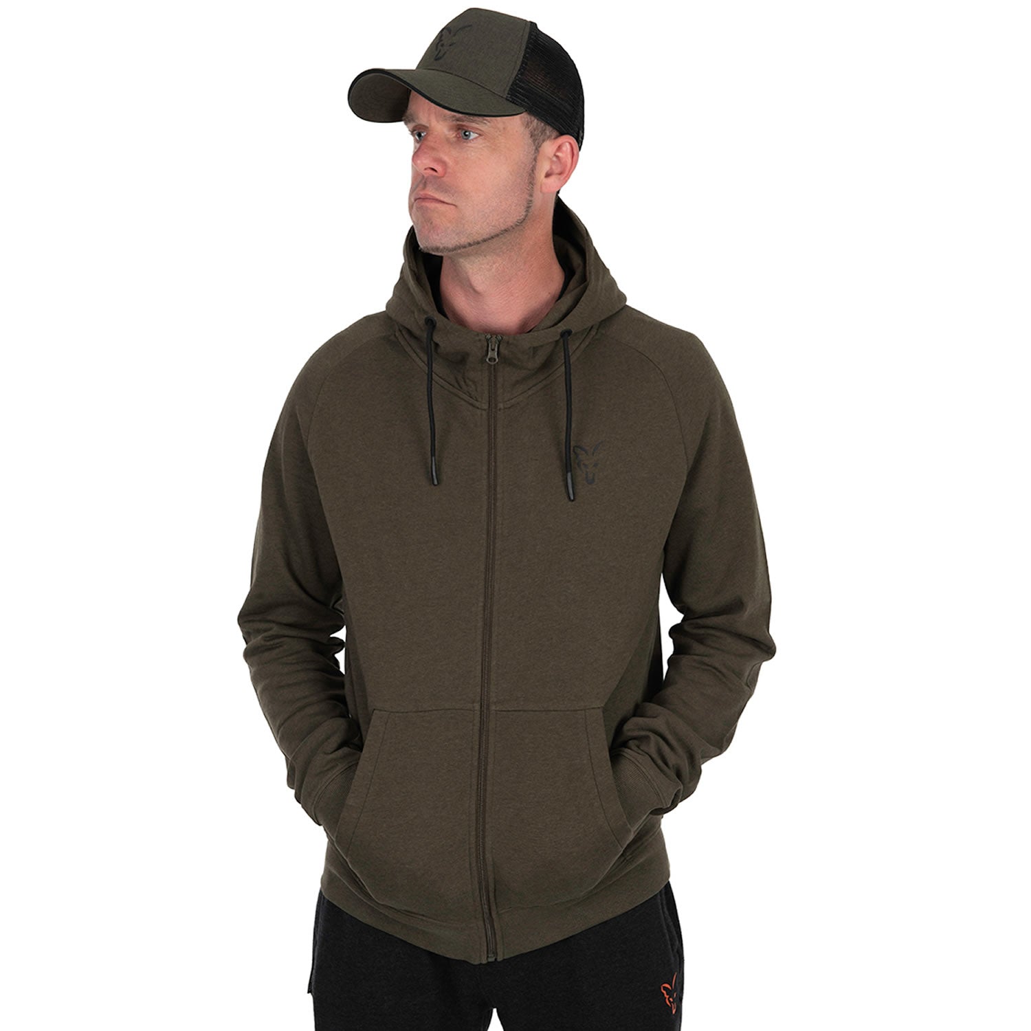 Hanorac Fox Collection LW Hoody Green &amp; Black