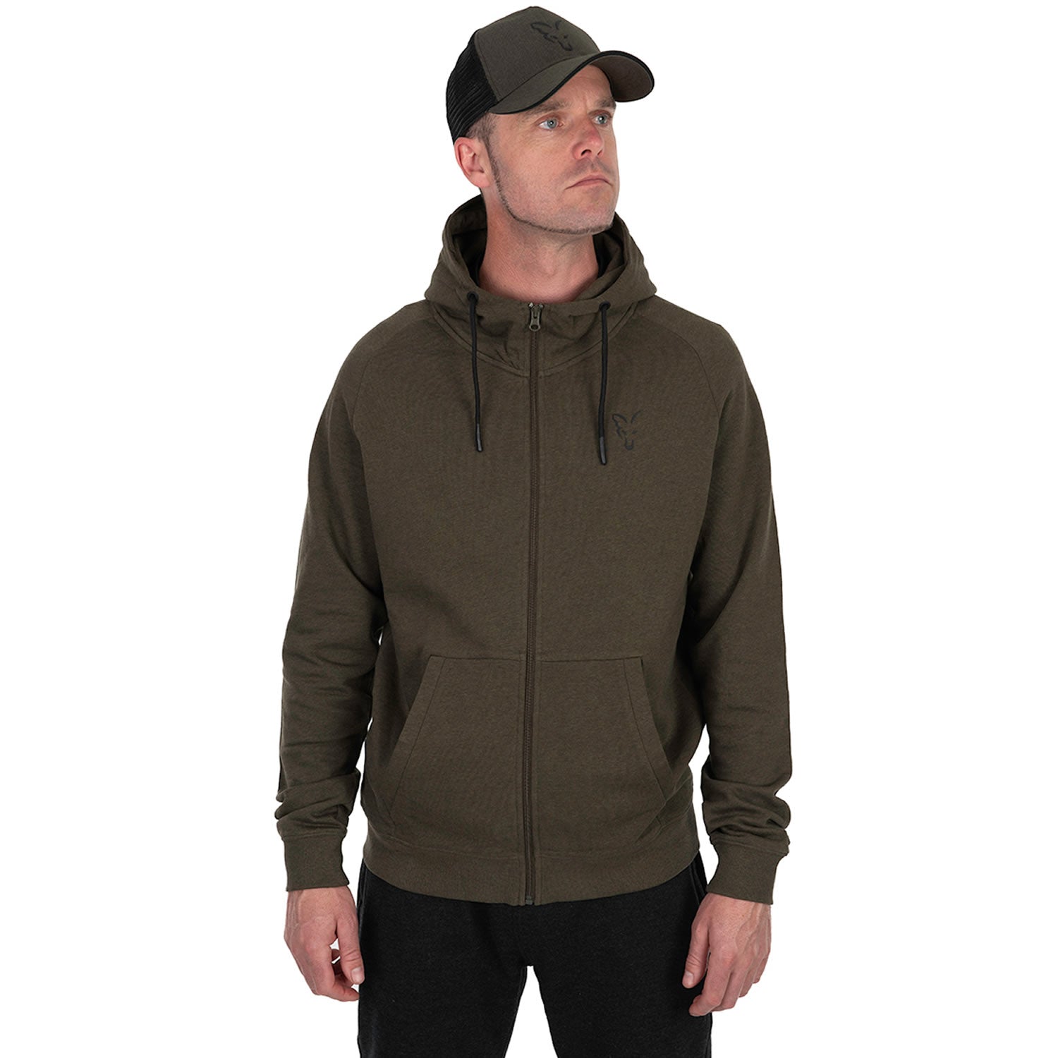 Hanorac Fox Collection LW Hoody Green &amp; Black