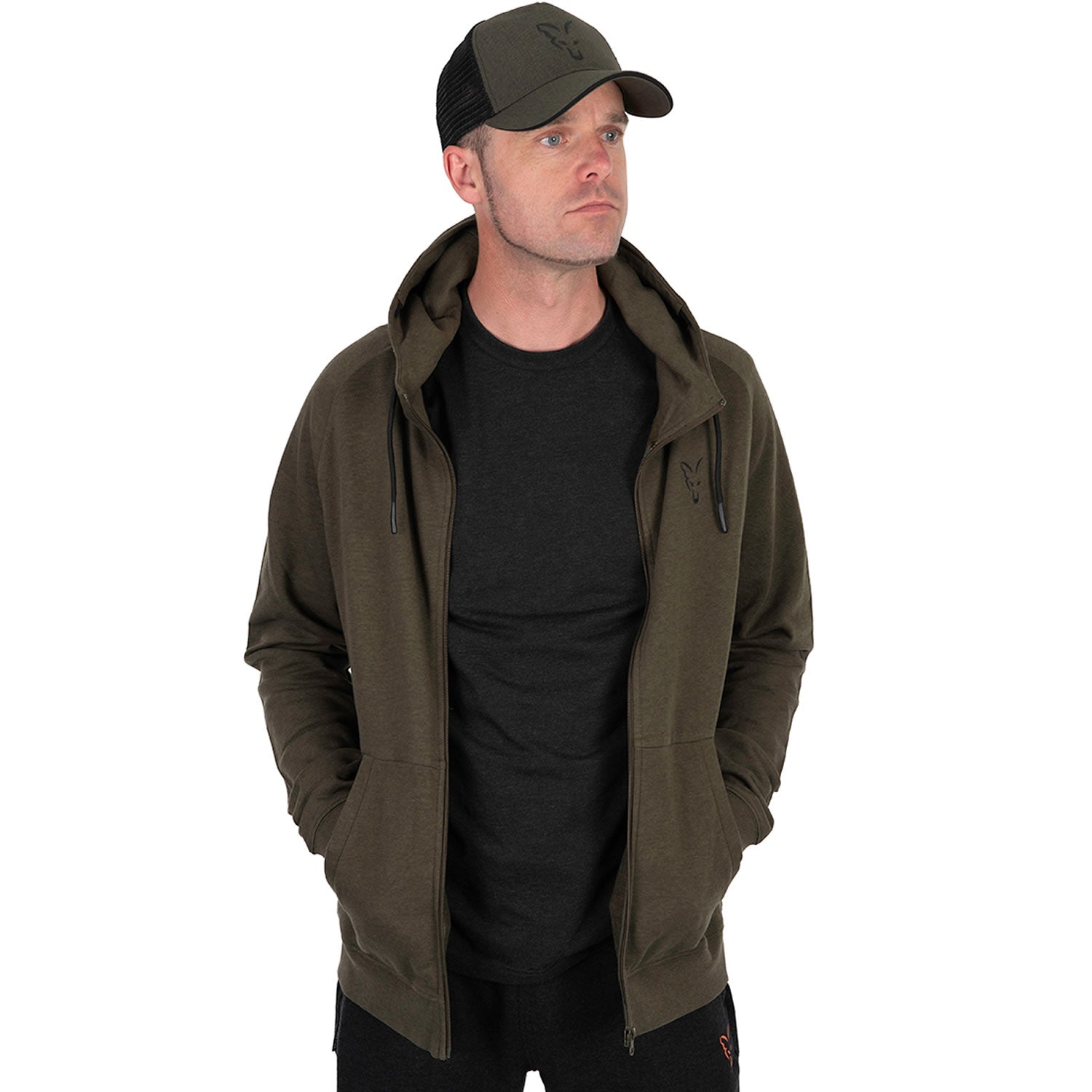 Hanorac Fox Collection LW Hoody Green &amp; Black