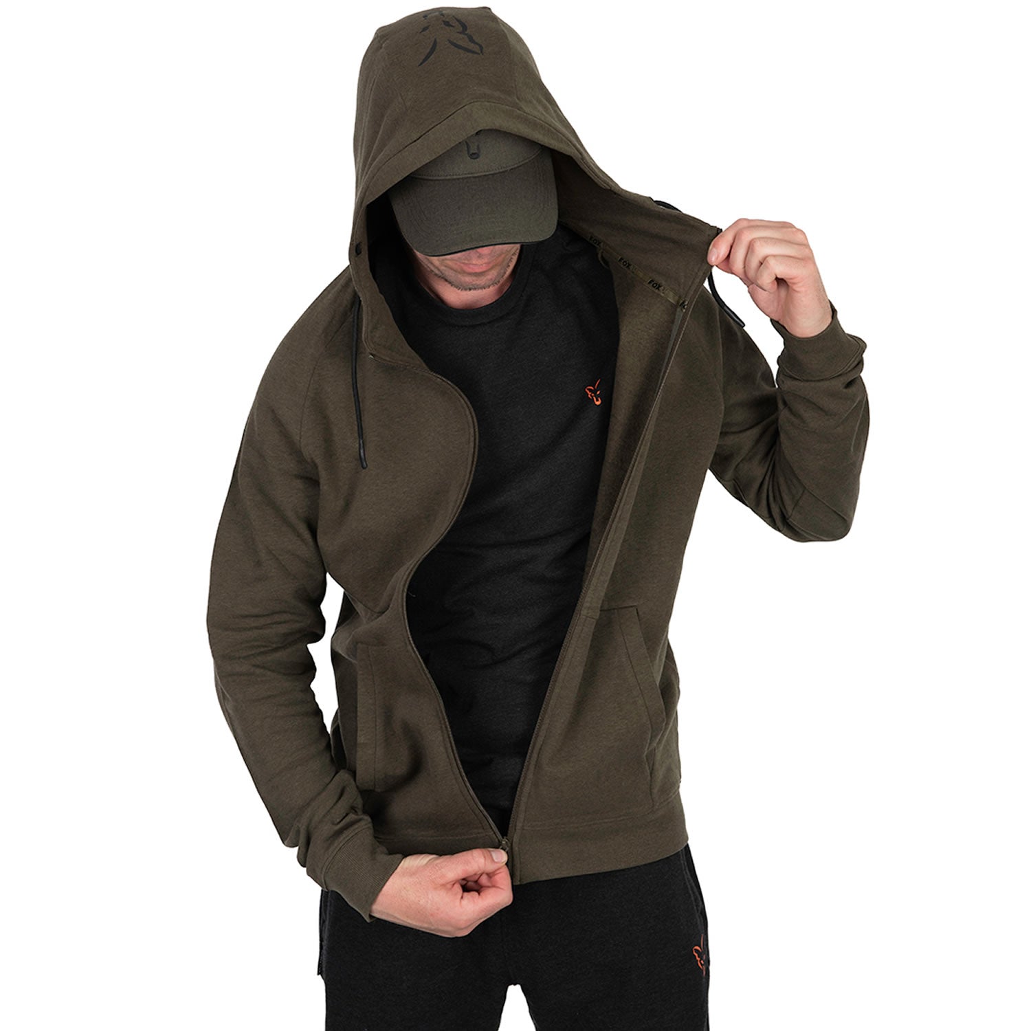 Hanorac Fox Collection LW Hoody Green &amp; Black