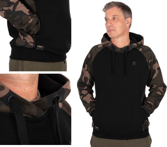 Hanorac Fox Pullover Premium 310 Hoodie, Black Camo, Marimea M