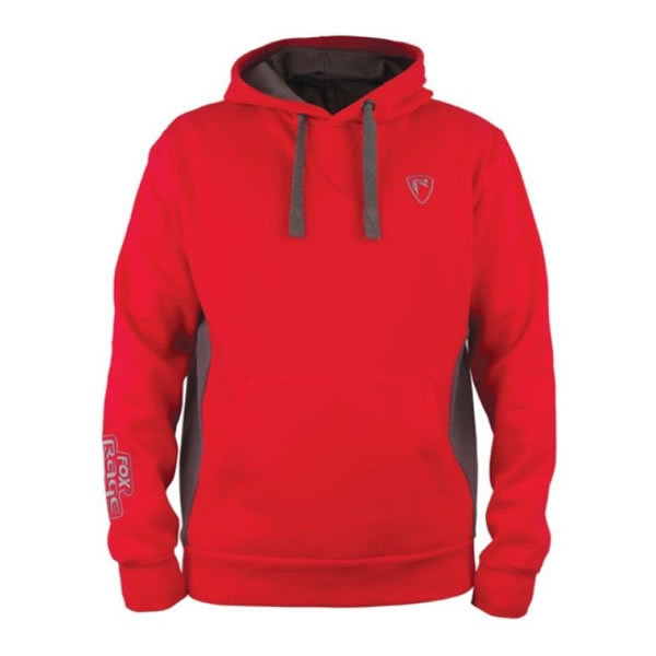 Hanorac Fox Rage Red/Grey Ribbed Hoody