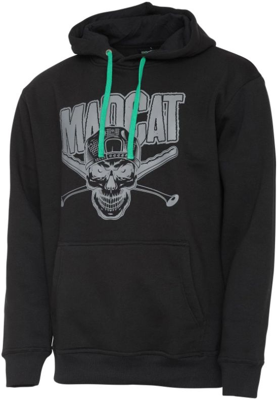 Hanorac MADCAT Skull Hoodie, Black