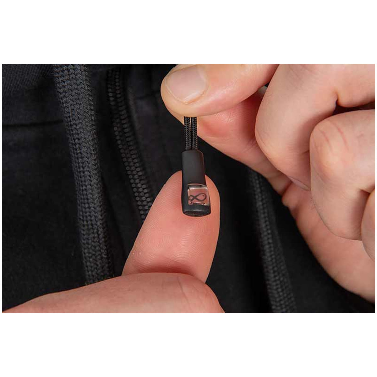 Hanorac MATRIX Stealth Zipped Hoody, Black