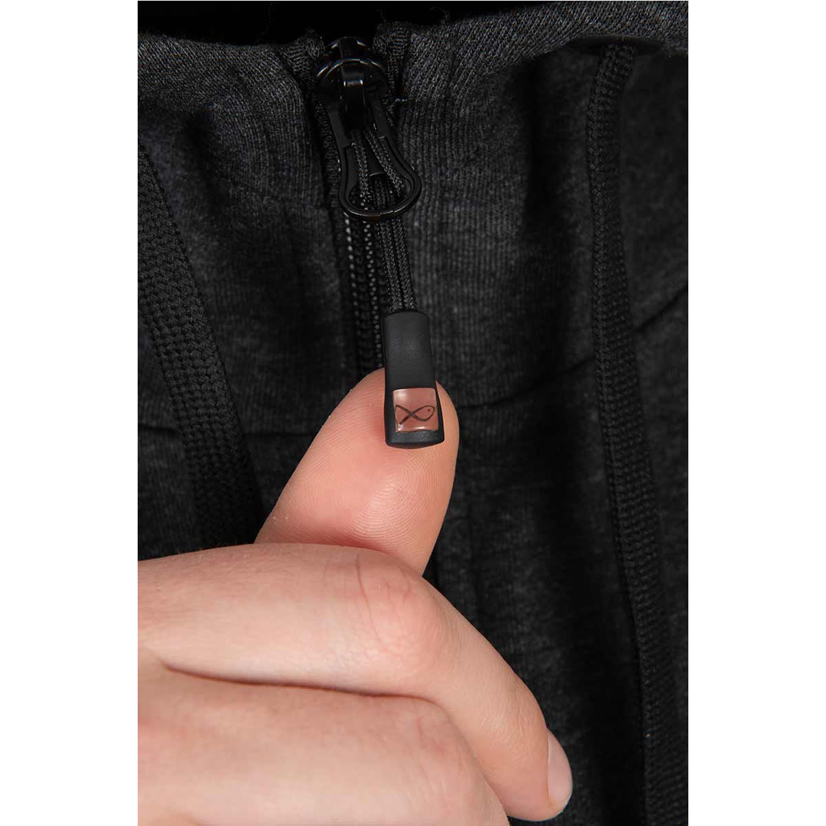 Hanorac MATRIX Zipped Hoody, Charcoal Marl, Marime S