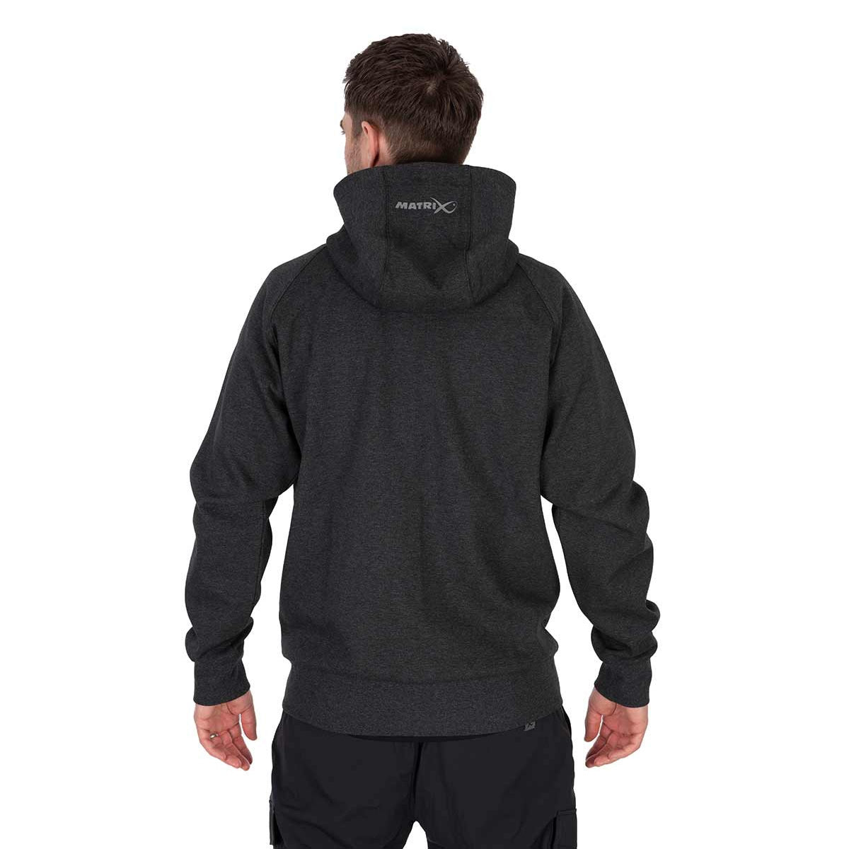 Hanorac MATRIX Zipped Hoody, Charcoal Marl, Marime S