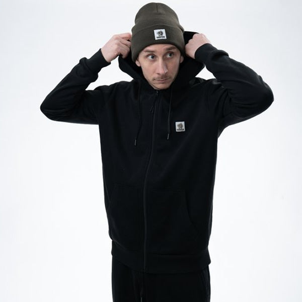 Hanorac NASH Make It Happen Badge Zipped Hoodie Black