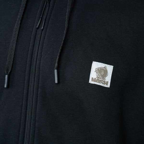 Hanorac NASH Make It Happen Badge Zipped Hoodie Black
