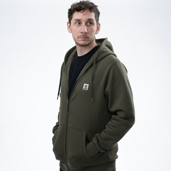 Hanorac NASH Make It Happen Badge Zipped Hoodie Green