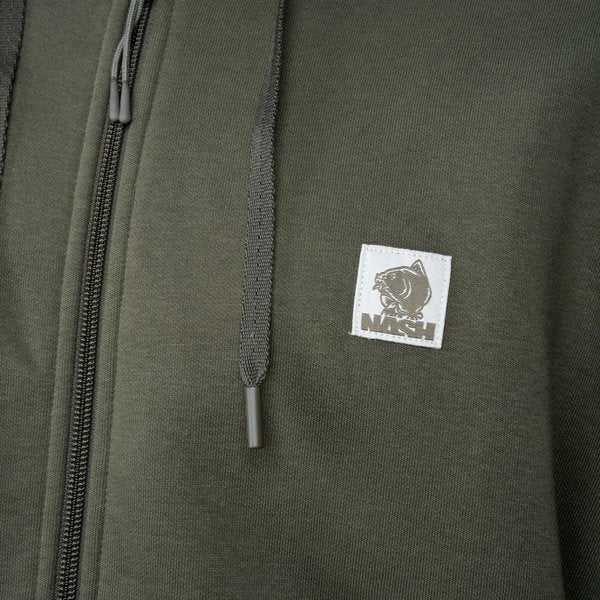 Hanorac NASH Make It Happen Badge Zipped Hoodie Green