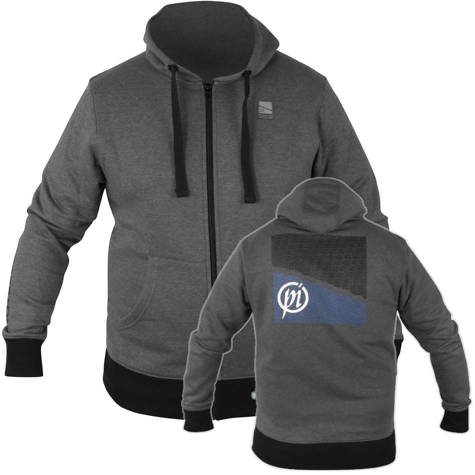 Hanorac Preston Zip Hoodie, Grey