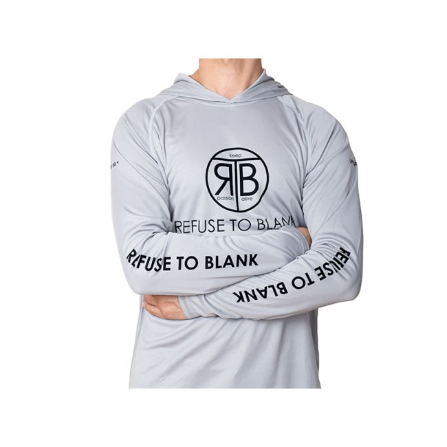 Hanorac RTB UV Long Sleeve Hoodie UPF 50+ Light Grey