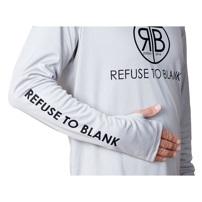 Hanorac RTB UV Long Sleeve Hoodie UPF 50+ Light Grey