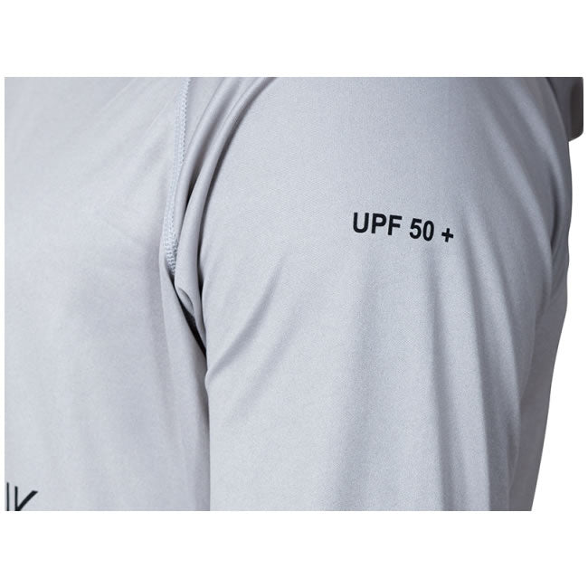 Hanorac RTB UV Long Sleeve Hoodie UPF 50+ Light Grey